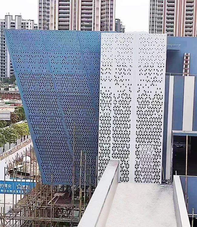 Laser Cut Steel Facade Cladding Panel