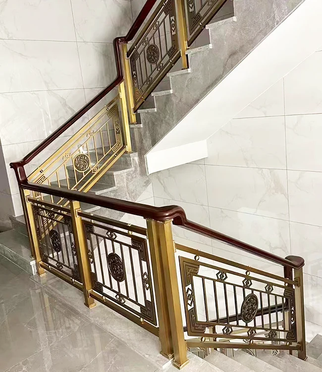 Popular Design Decorative Aluminium Carved Interior Staircase Railing